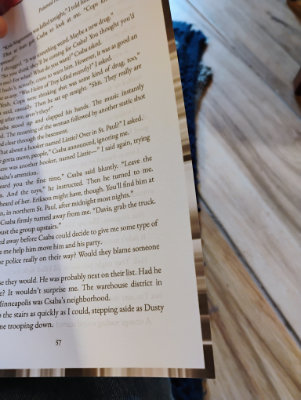 Interior of book with forced edges