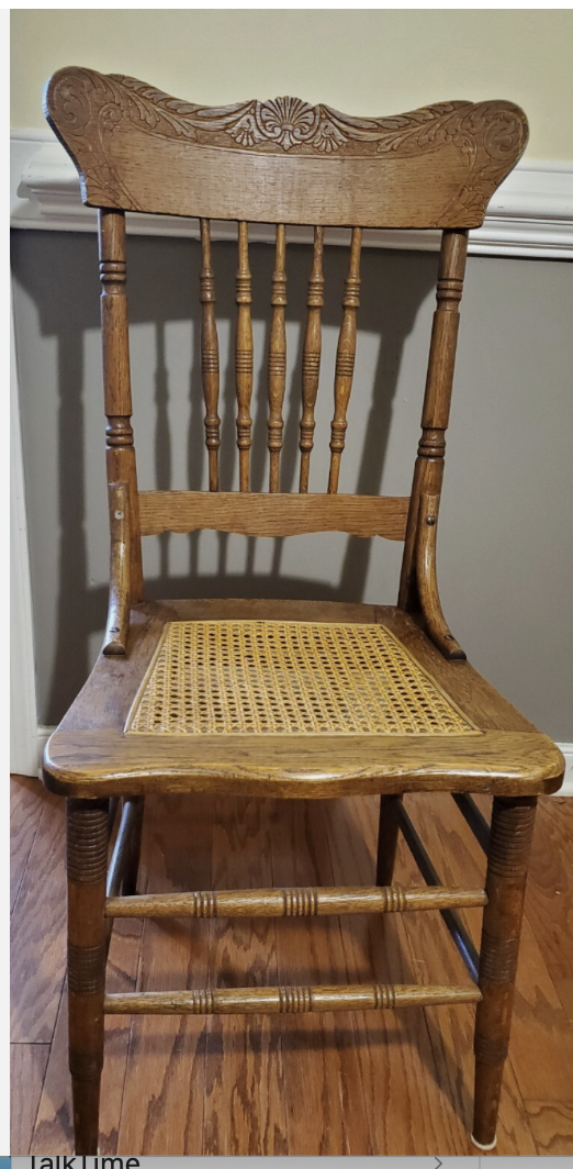 Caned chair