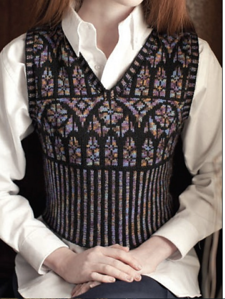 Beautiful knitted vest pattern